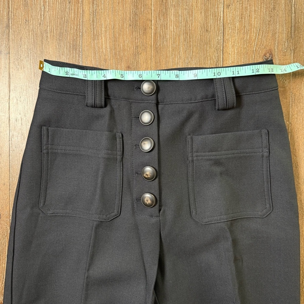 Sezane Pentalon Dan Trouser Wide Straight Leg Pants Wool Women's US Size 2 - Picture 7 of 15